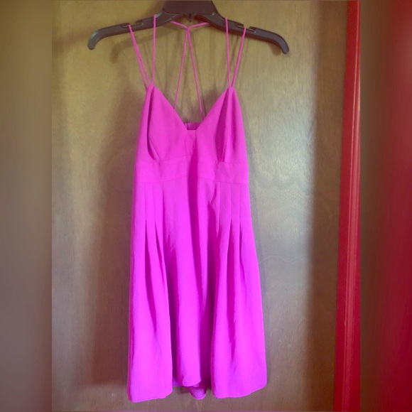 Strappy Pink/Magenta Dress - Picture 1 of 3